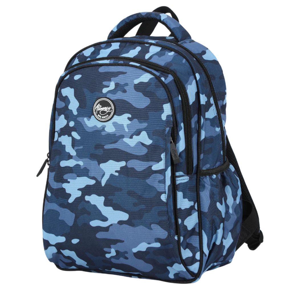 Blue Camouflage Kids Backpack - Midsize – Prepp'd Kids