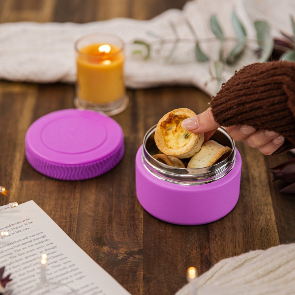 Insulated Food Jar - Fuchsia (Mini 200ml) - Prepp'd Kids - MontiiCo