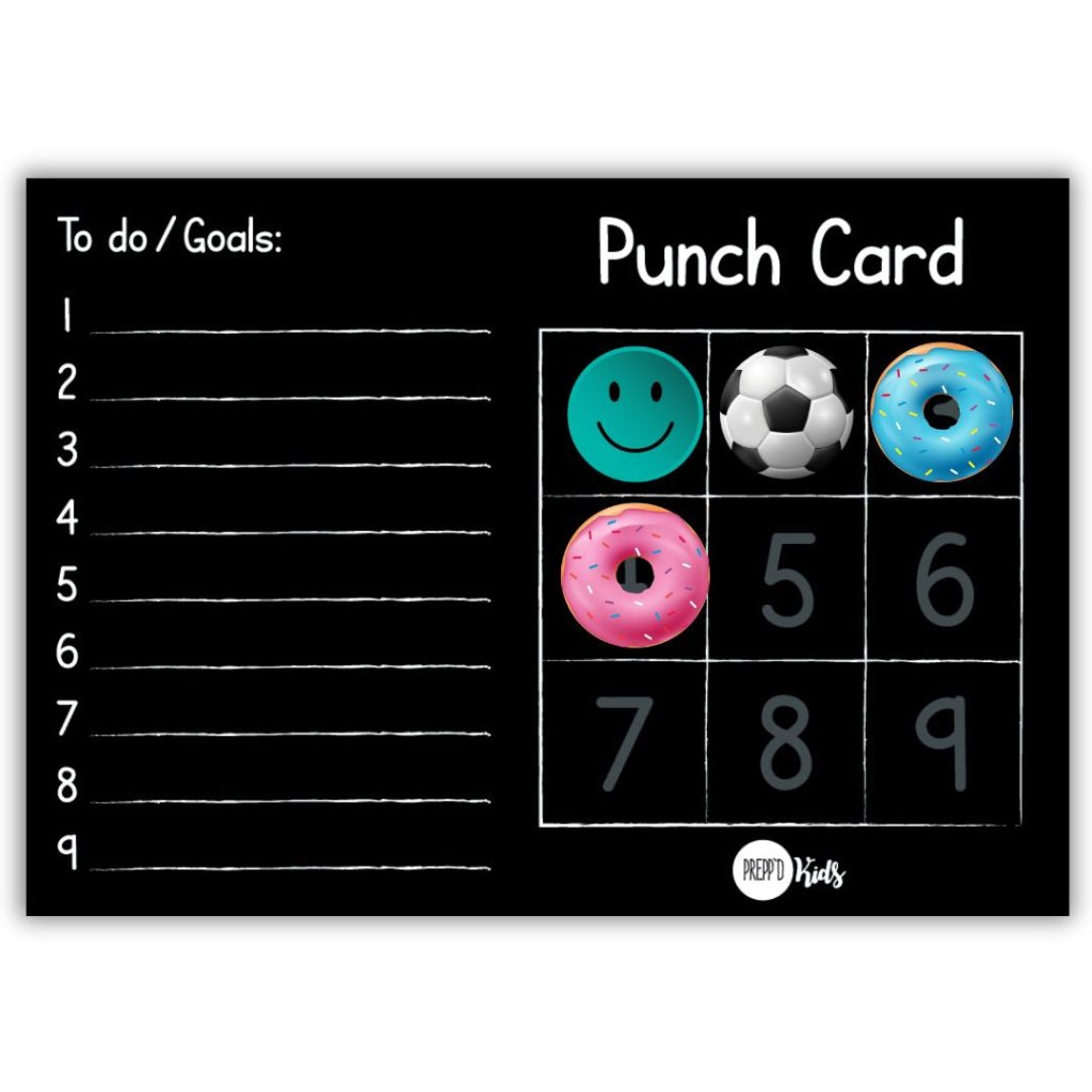 Magnetic Punch Card - Prepp'd Kids - Prepp'd Kids