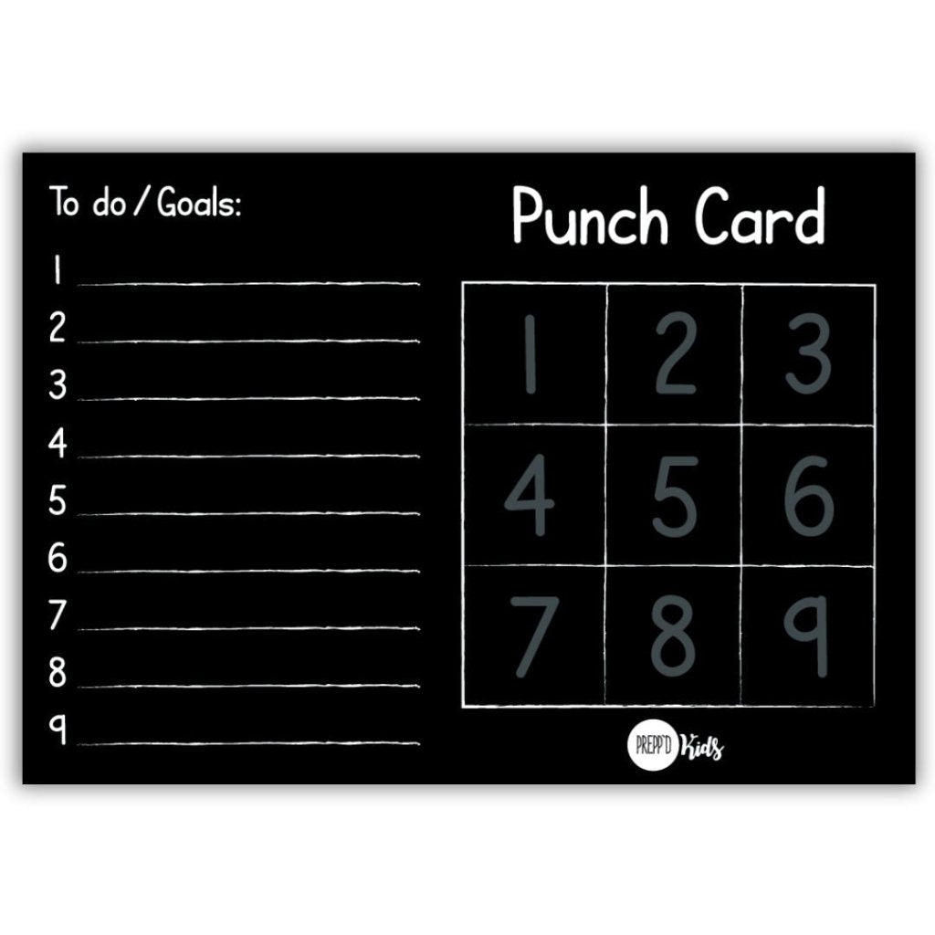 Magnetic Punch Card - Prepp'd Kids - Prepp'd Kids