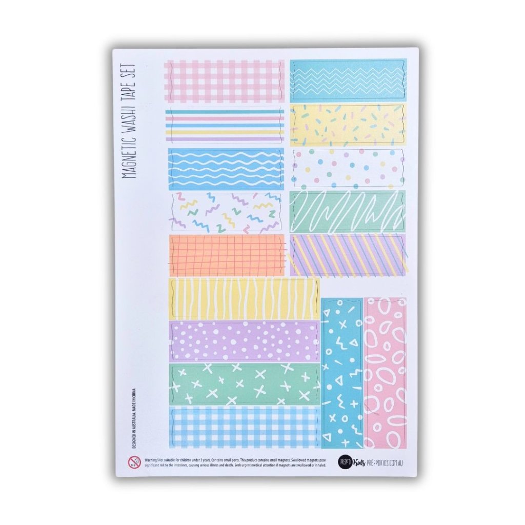 Magnetic Washi Tape (NEW) - Prepp'd Kids - Prepp'd Kids
