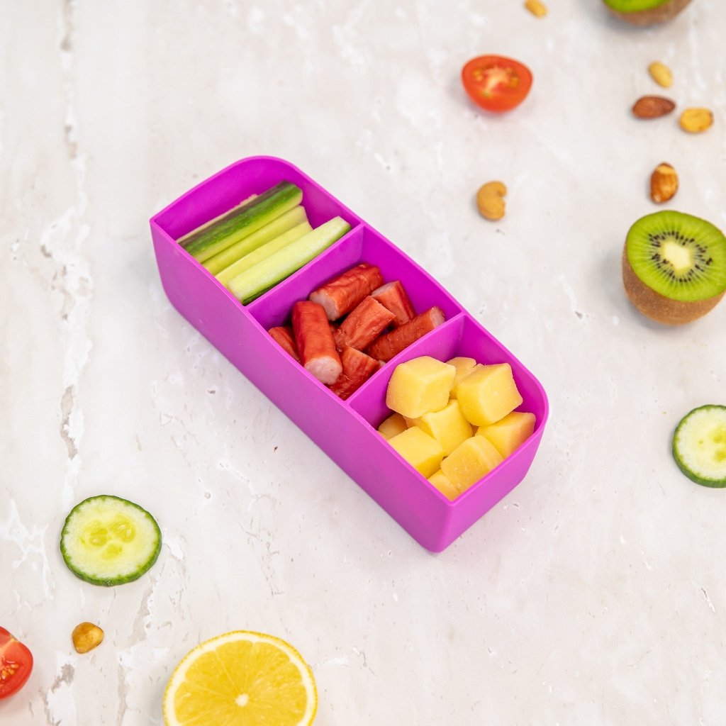 MontiiCo Feast Bento Tray - Fuchsia - Prepp'd Kids - MontiiCo