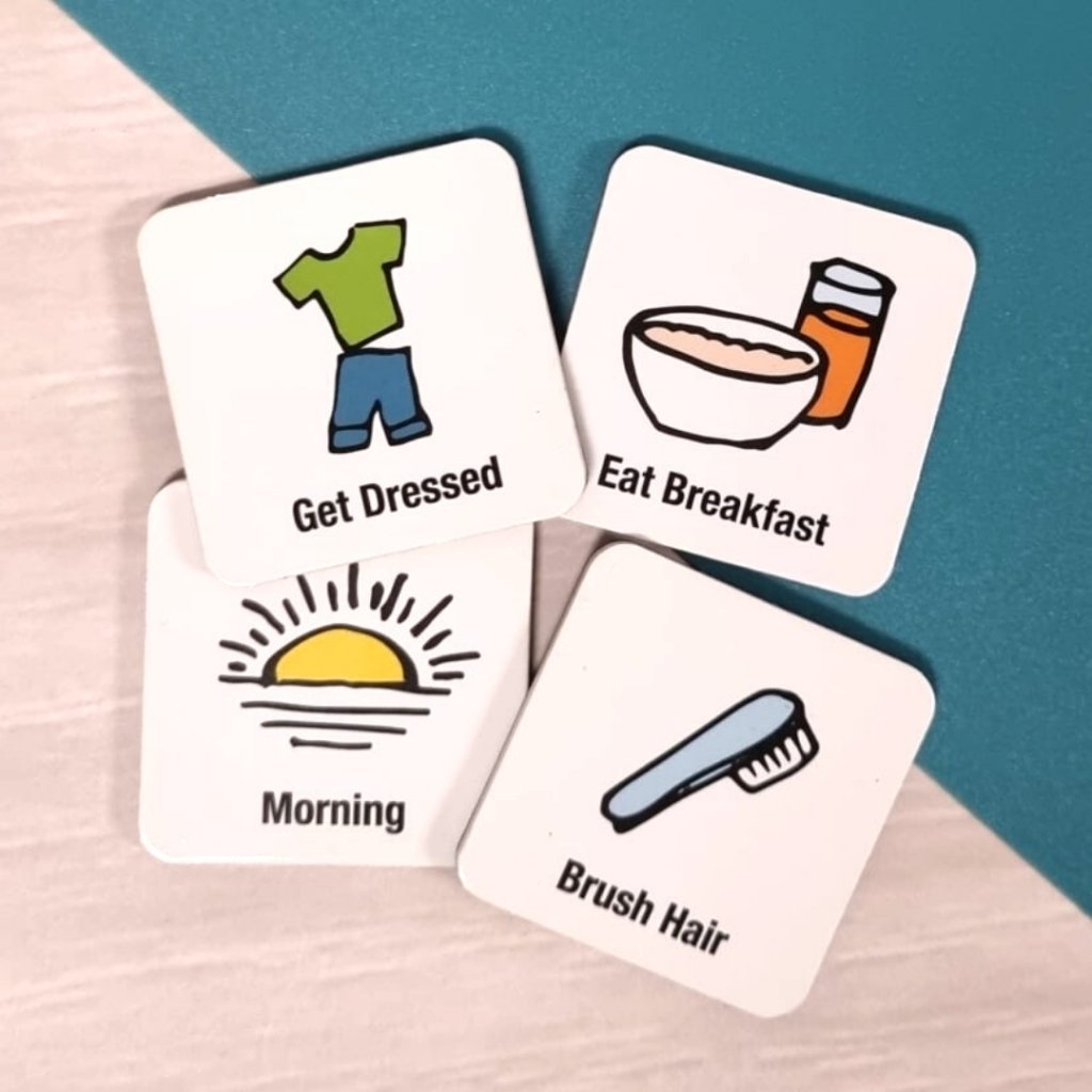 Morning & Evening Routine Set (A4) - NEW FONT - Prepp'd Kids - Prepp'd Kids