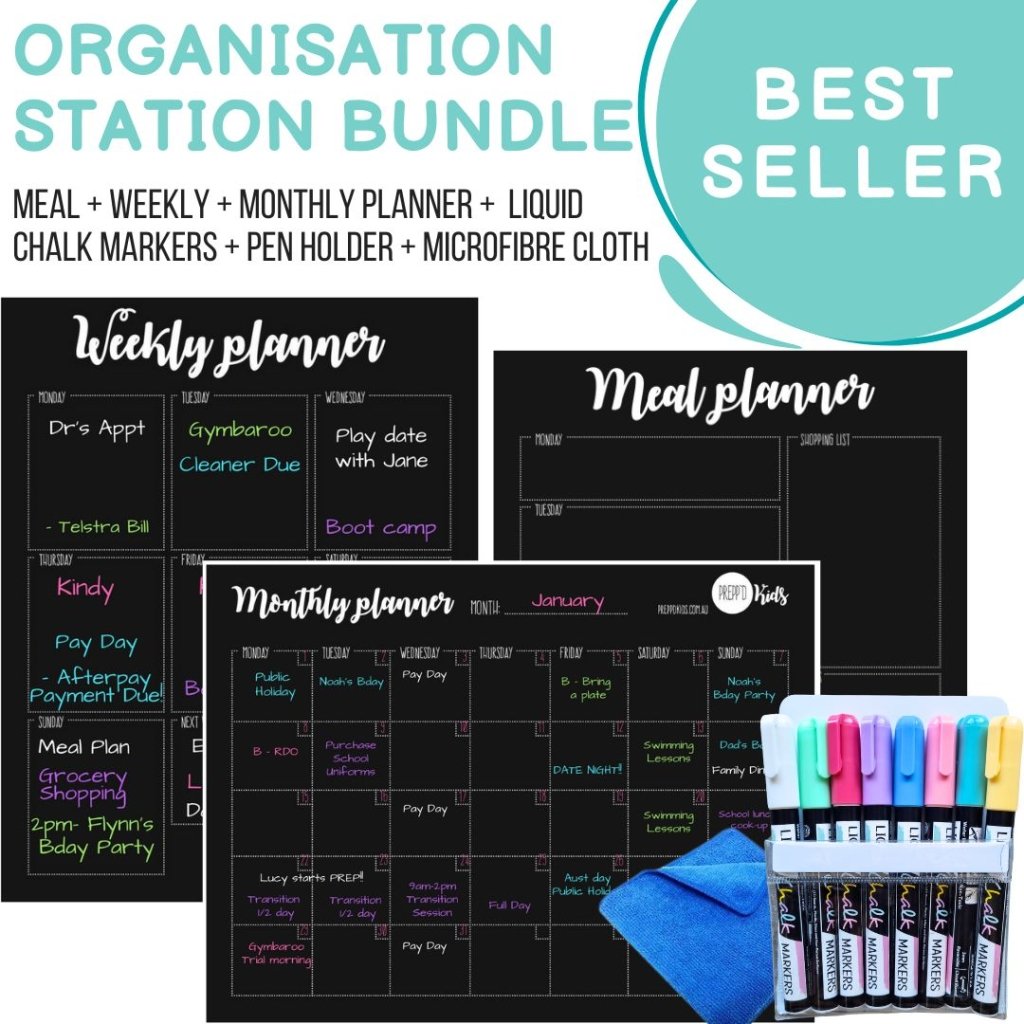 Organisation Station Bundle (w. Pastel Chalk) - Prepp'd Kids - Prepp'd Kids