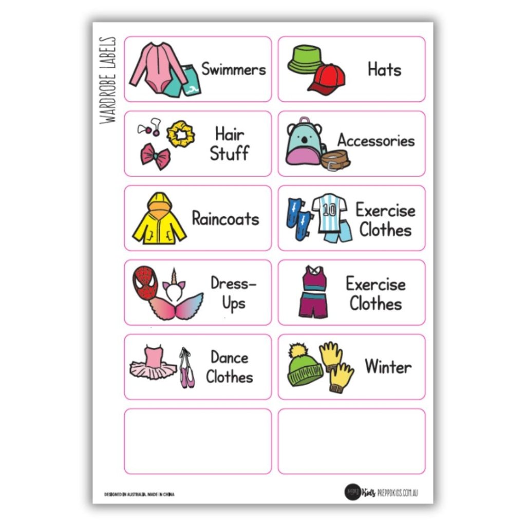 Wardrobe Labels - Prepp'd Kids - Prepp'd Kids