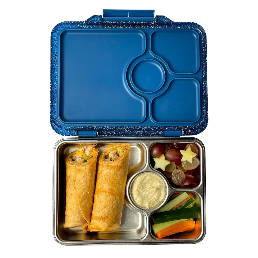 Yumbox Pret Stainless Bento Box - Twilight Blue - Prepp'd Kids - Yumbox