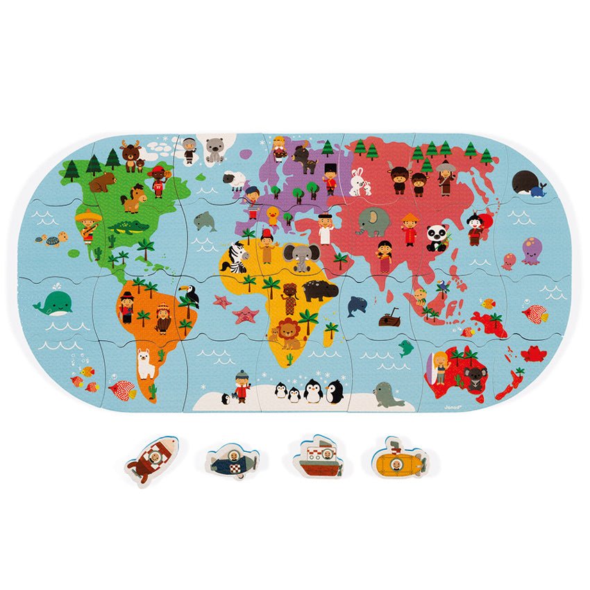 Bath Map Puzzle - Prepp'd Kids - Janod