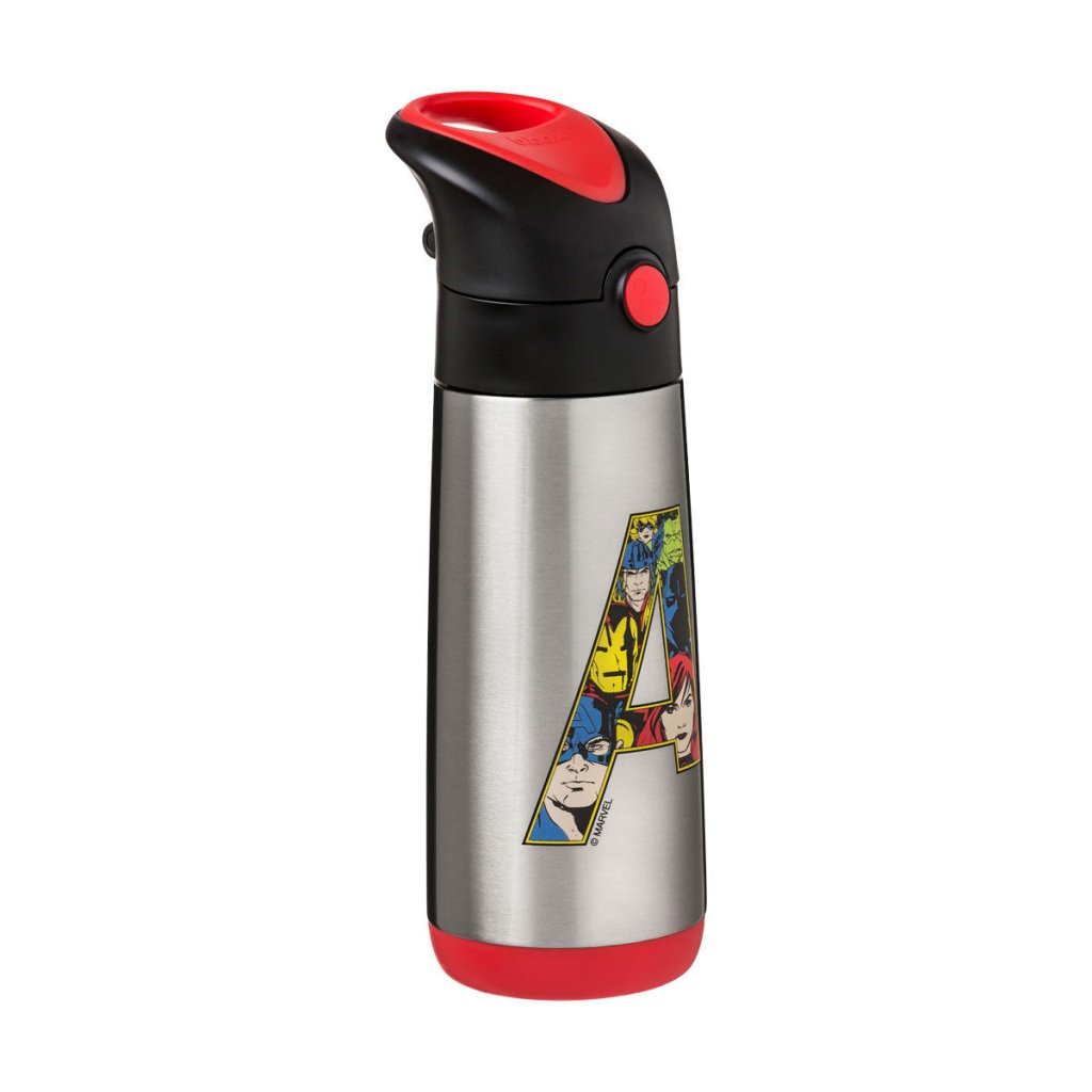 B.box Insulated Drink Bottle 500ml - Avengers PRE-ORDER - Prepp'd Kids - B.box