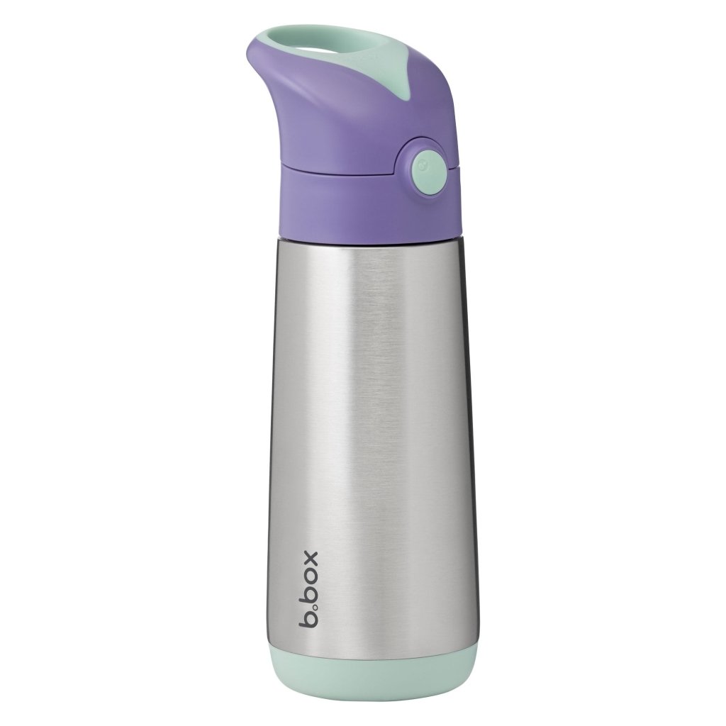 B.box Insulated Drink Bottle 500ml - Lilac Pop - Prepp'd Kids - B.box