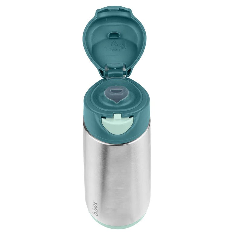 Bbox Insulated Sport Spout Bottle 500ml - Emerald - Prepp'd Kids - B.box