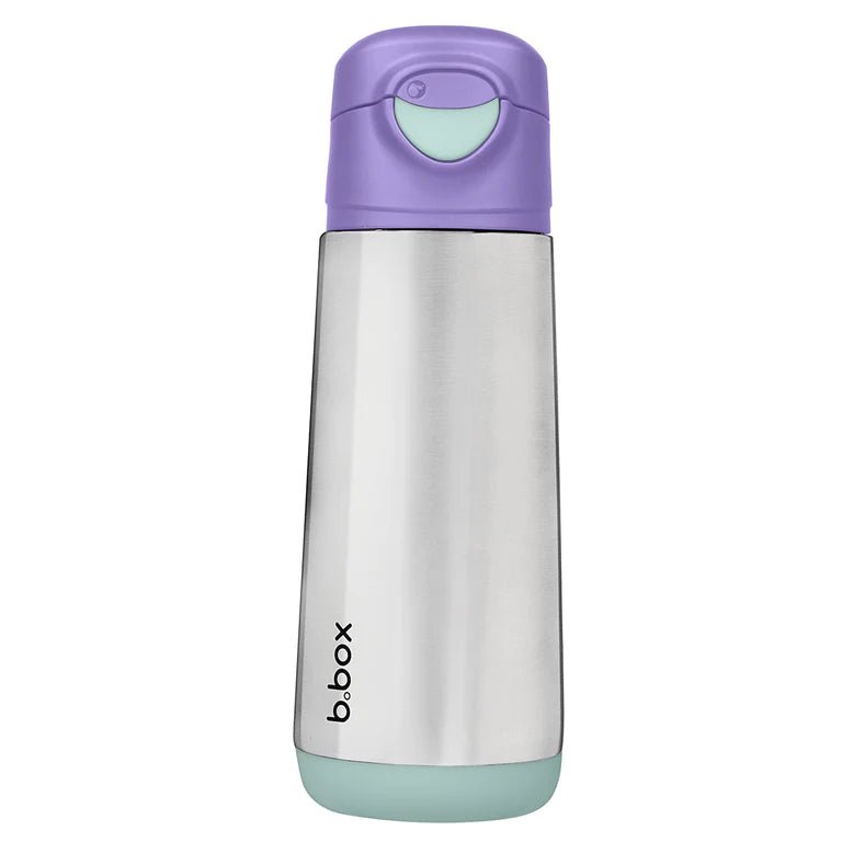 Bbox Insulated Sport Spout Bottle 500ml - Lilac - Prepp'd Kids - B.box