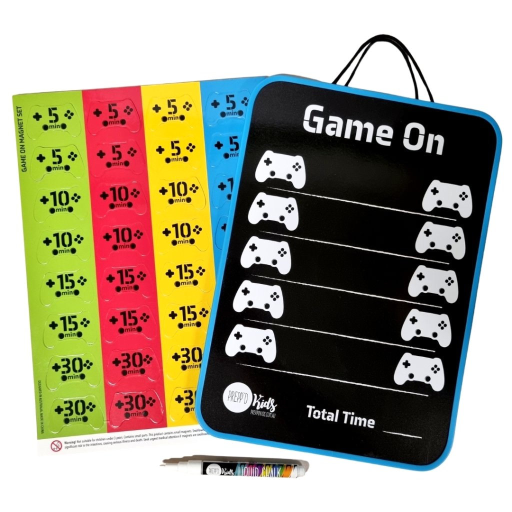 Game On Chore Chart (A4) - Prepp'd Kids - Prepp'd Kids