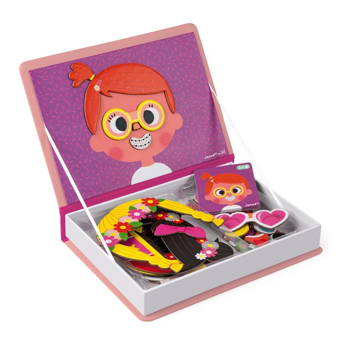 Girls Crazy Faces Magnetibook - Prepp'd Kids - Janod