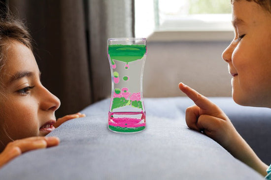 Liquid Motion Bubbler - Green & Pink - Prepp'd Kids - Teacher Created Resources