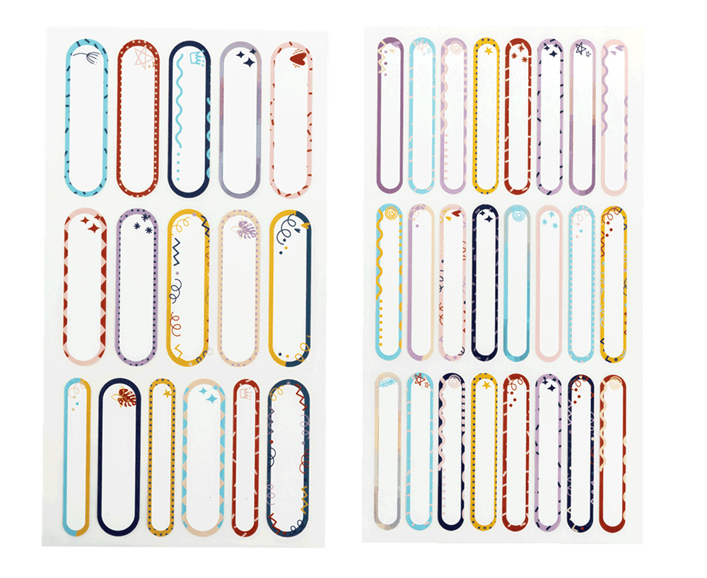 Name Labels - Stick on - Multicolour - Prepp'd Kids - Spencil