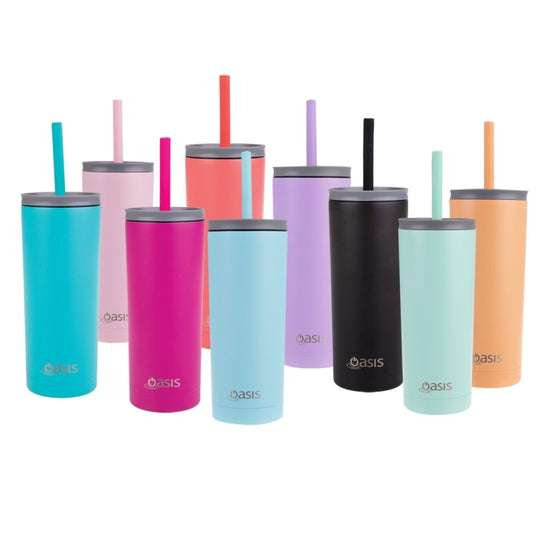 Oasis Super Sipper Insulated Tumbler (600ml) - Turquoise - Prepp'd Kids - Oasis