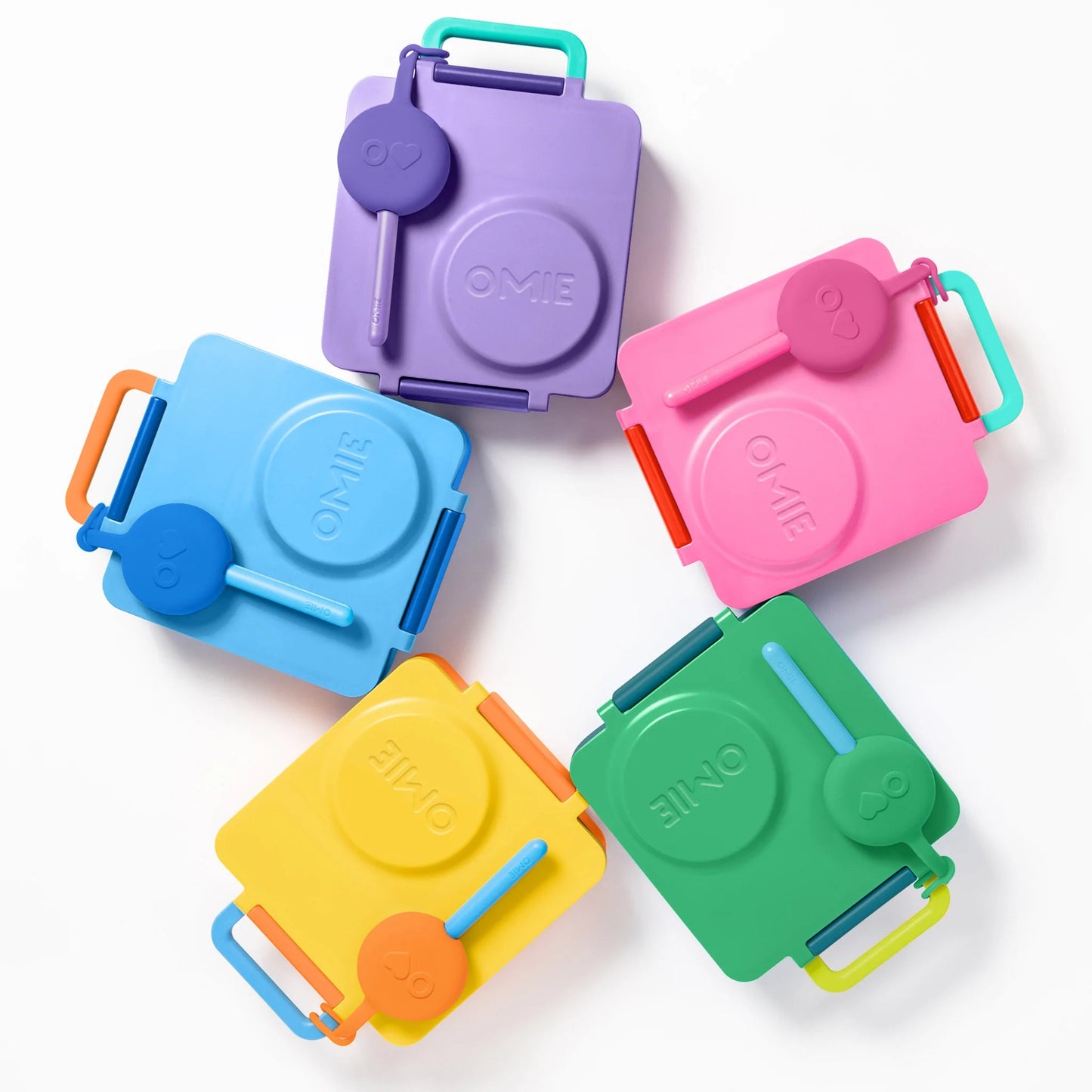 Omie 3 Piece Cutlery Pod Set - Mint Green - Prepp'd Kids - OmieBox