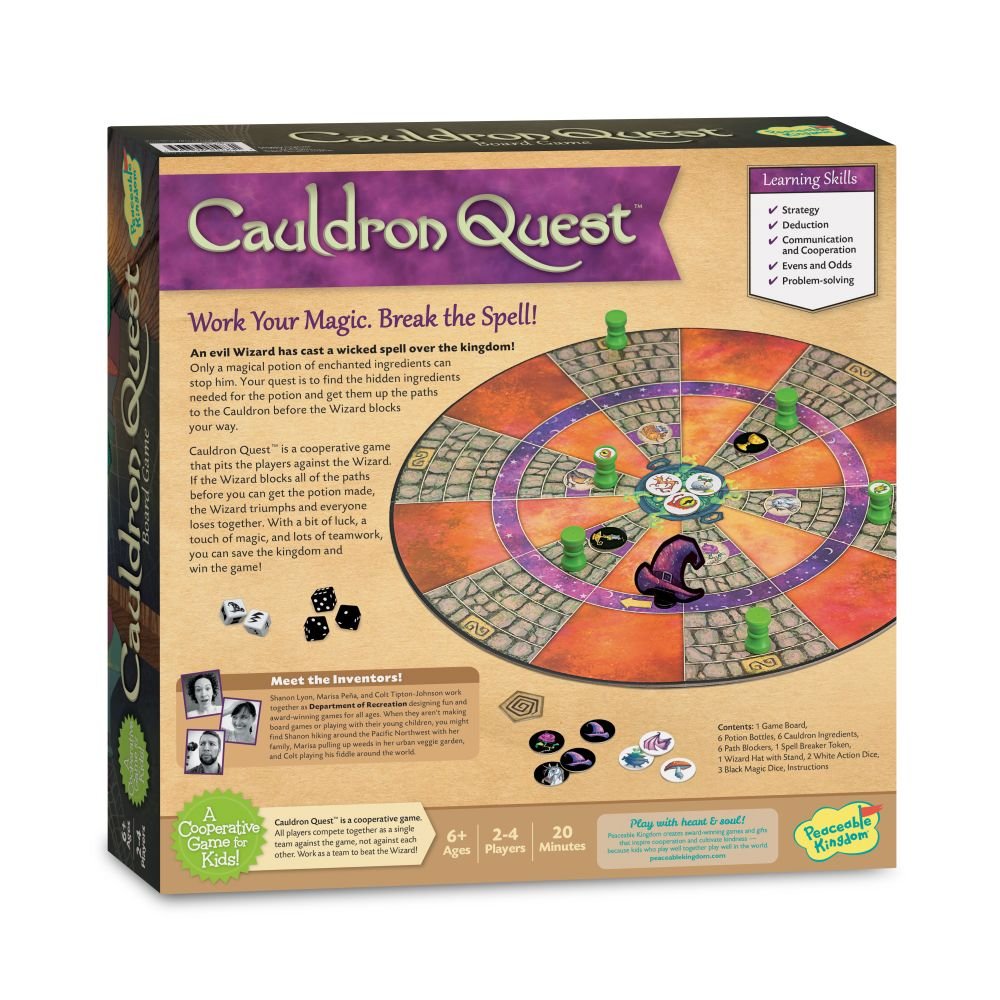 Peaceable Kingdom Game – Cauldron Quest - Prepp'd Kids - Peaceable Kingdom