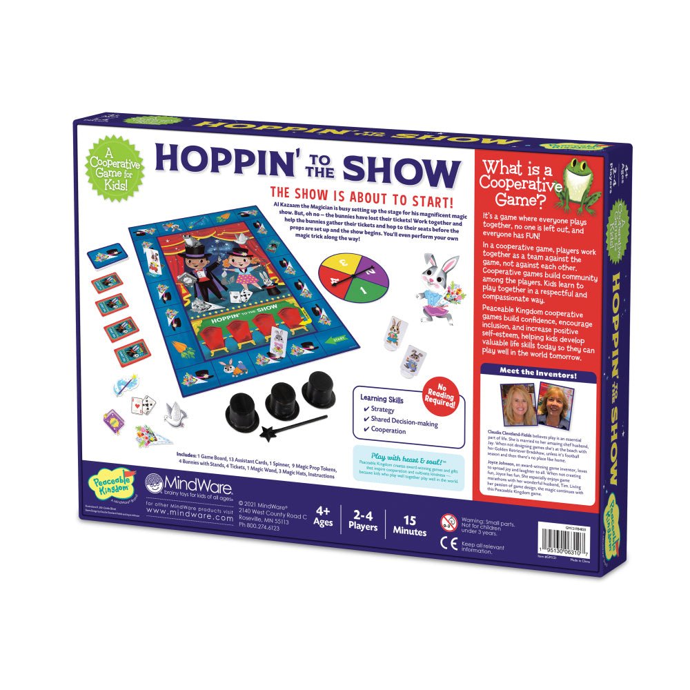 Peaceable Kingdom Game – Hoppin' to the Show - Prepp'd Kids - Peaceable Kingdom