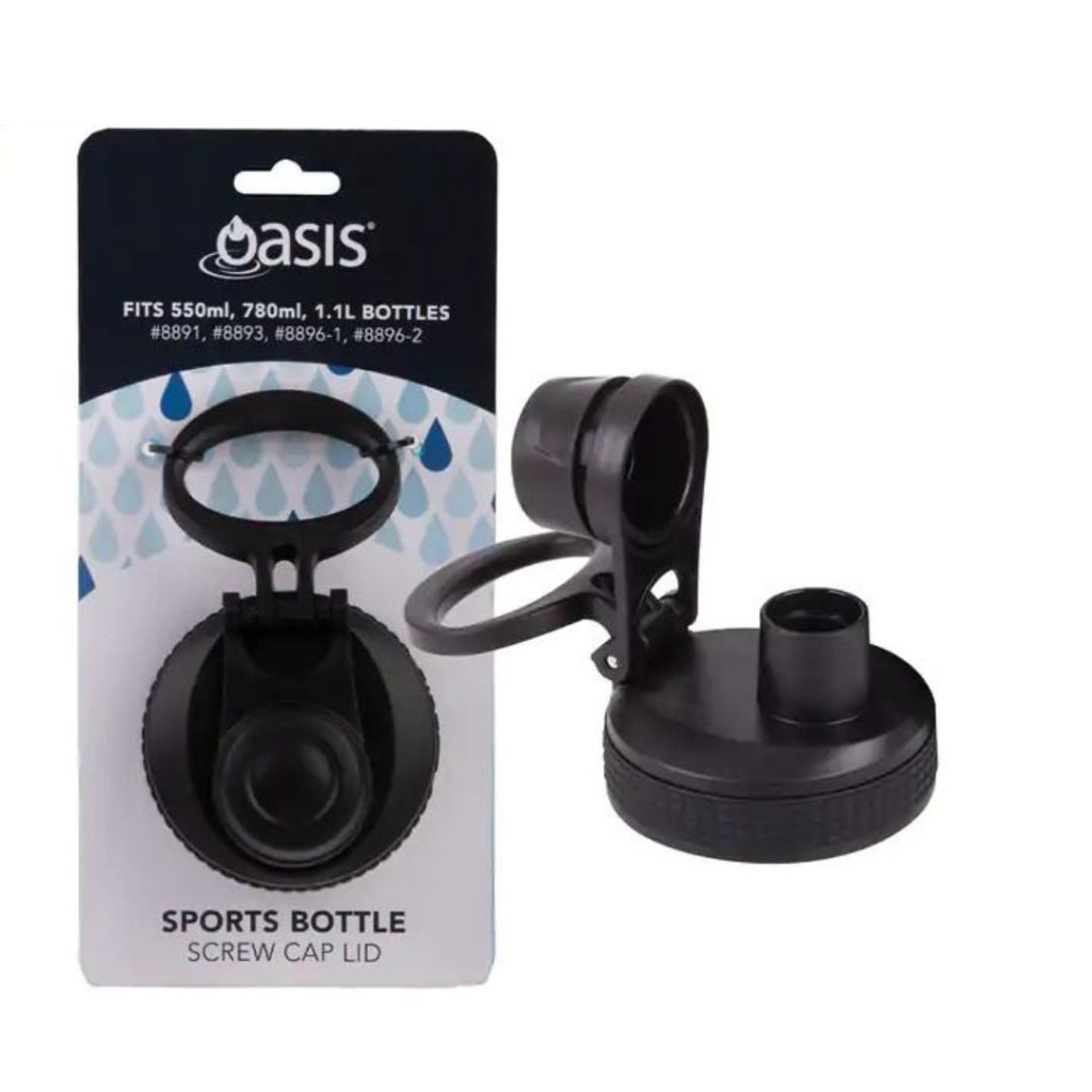 Replacement Lid to fit Oasis Challenger 550ml & 780ml - Screw Cap Sports Lid - Prepp'd Kids - Oasis