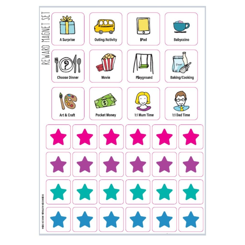 Reward Chart Set (flexible magnetic) - Prepp'd Kids - Prepp'd Kids