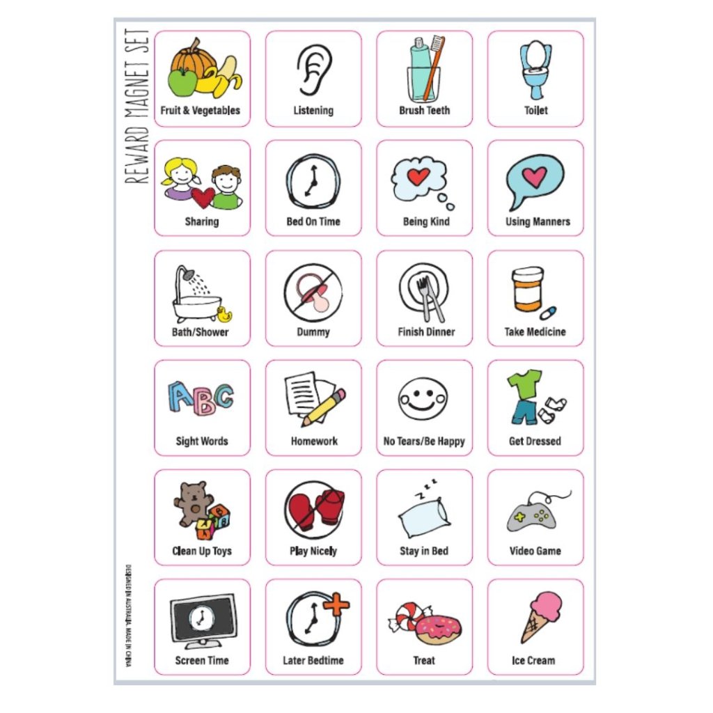Reward Chart Set (flexible magnetic) - Prepp'd Kids - Prepp'd Kids