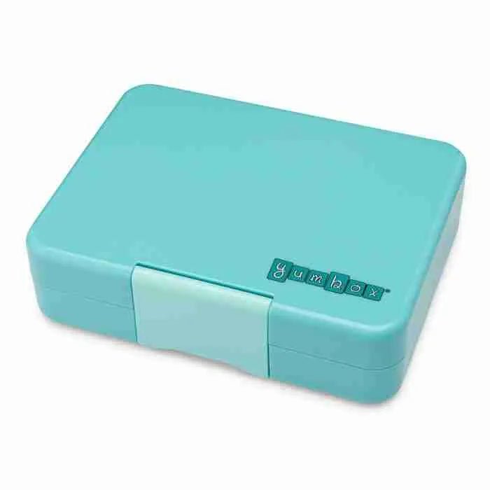 Yumbox Snack Box - Misty Aqua (Rainbow Tray) - Prepp'd Kids - Yumbox