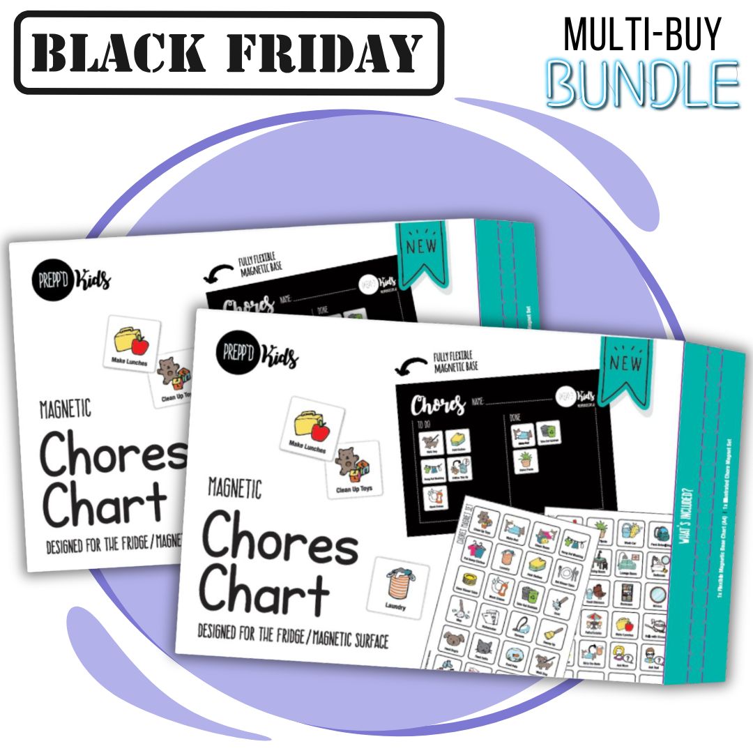 BLACK FRIDAY BUNDLE - Chore Chart x 2 (Script Font)