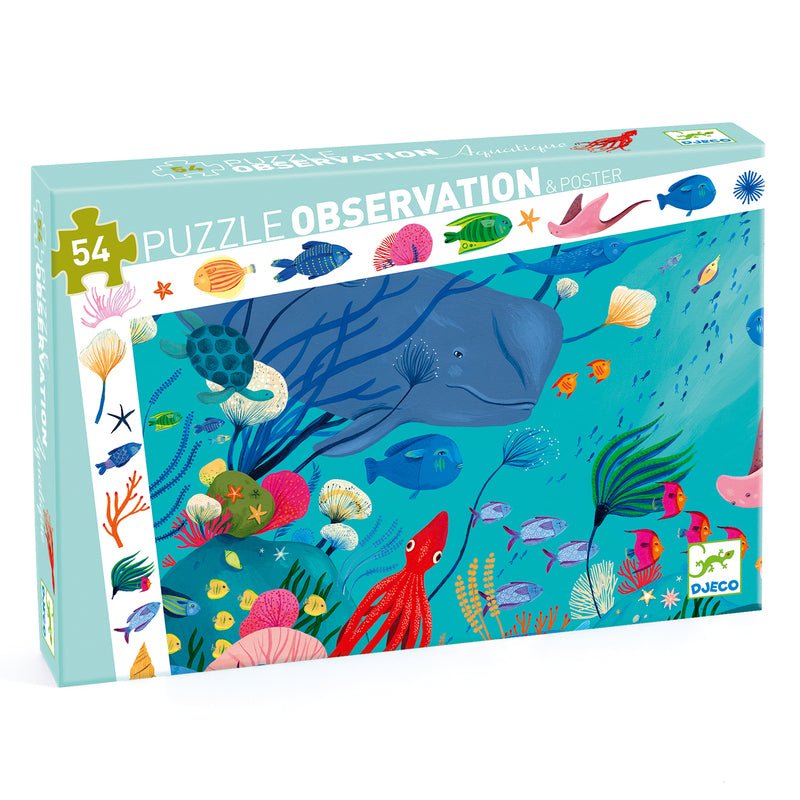 Aquatic Observation Puzzle (54pc) - Prepp'd Kids - Djeco