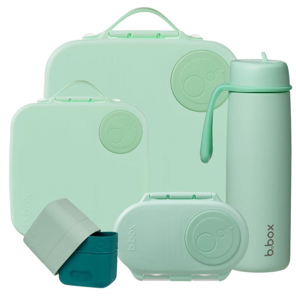 B.box Bundle - Spearmint (incl Insulated Bottle) - Prepp'd Kids - B.box