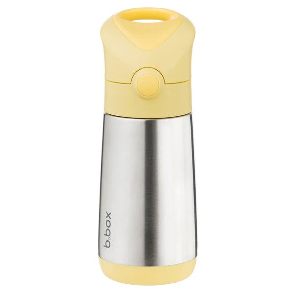 B.box Insulated Drink Bottle 350ml - Lemon - Prepp'd Kids - B.box