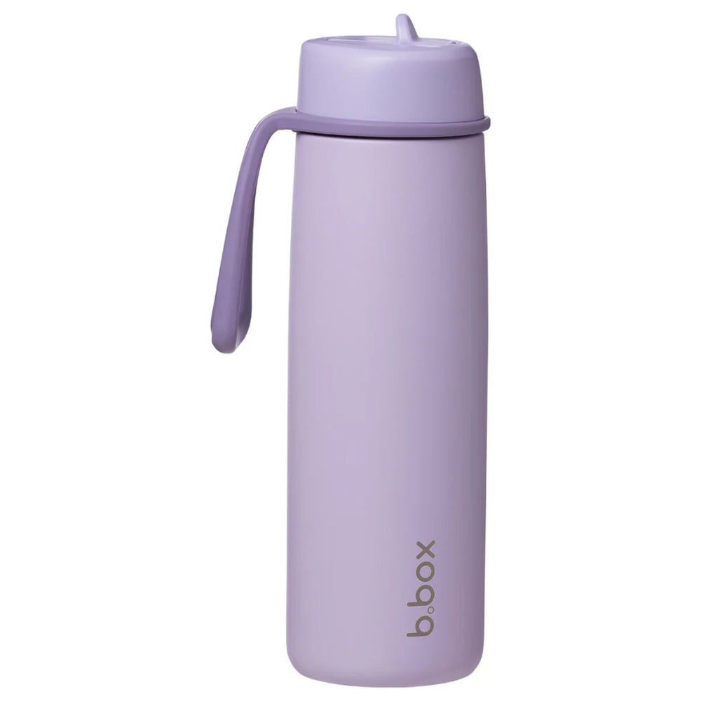 B.Box Insulated Flip Top Drink Bottle 690mL - Lilac - Prepp'd Kids - B.box