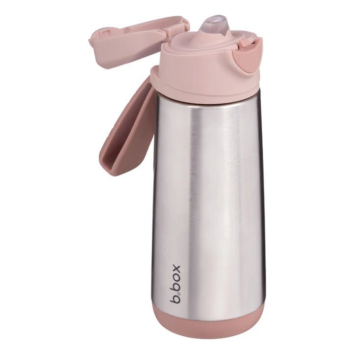 B.box Insulated Sport Spout Bottle 500ml - Blush - Prepp'd Kids - B.box