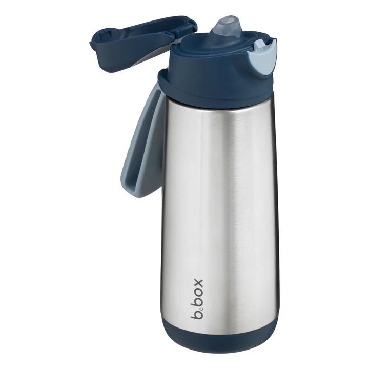 B.box Insulated Sport Spout Bottle 500ml - Midnight - Prepp'd Kids - B.box