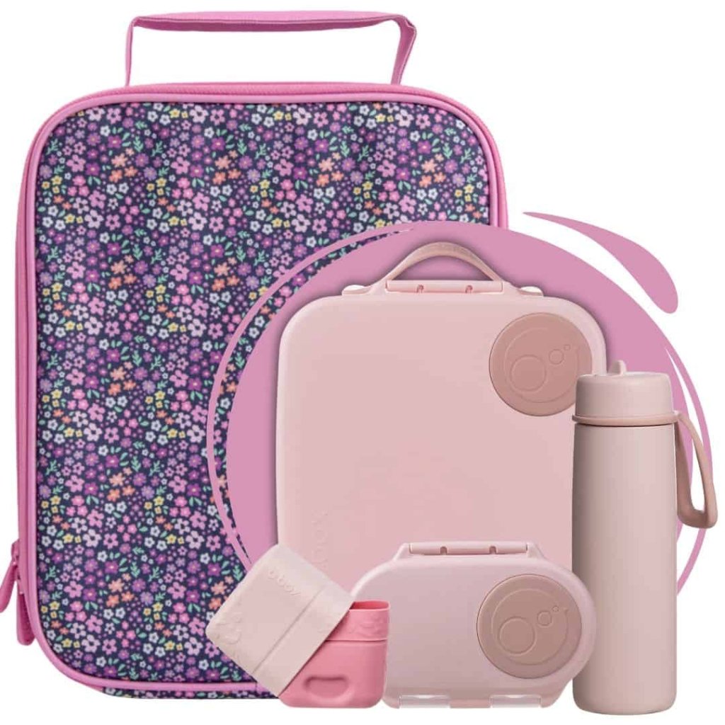 B.box Large+Snack Bundle - Blush/Meadow - Prepp'd Kids - B.box