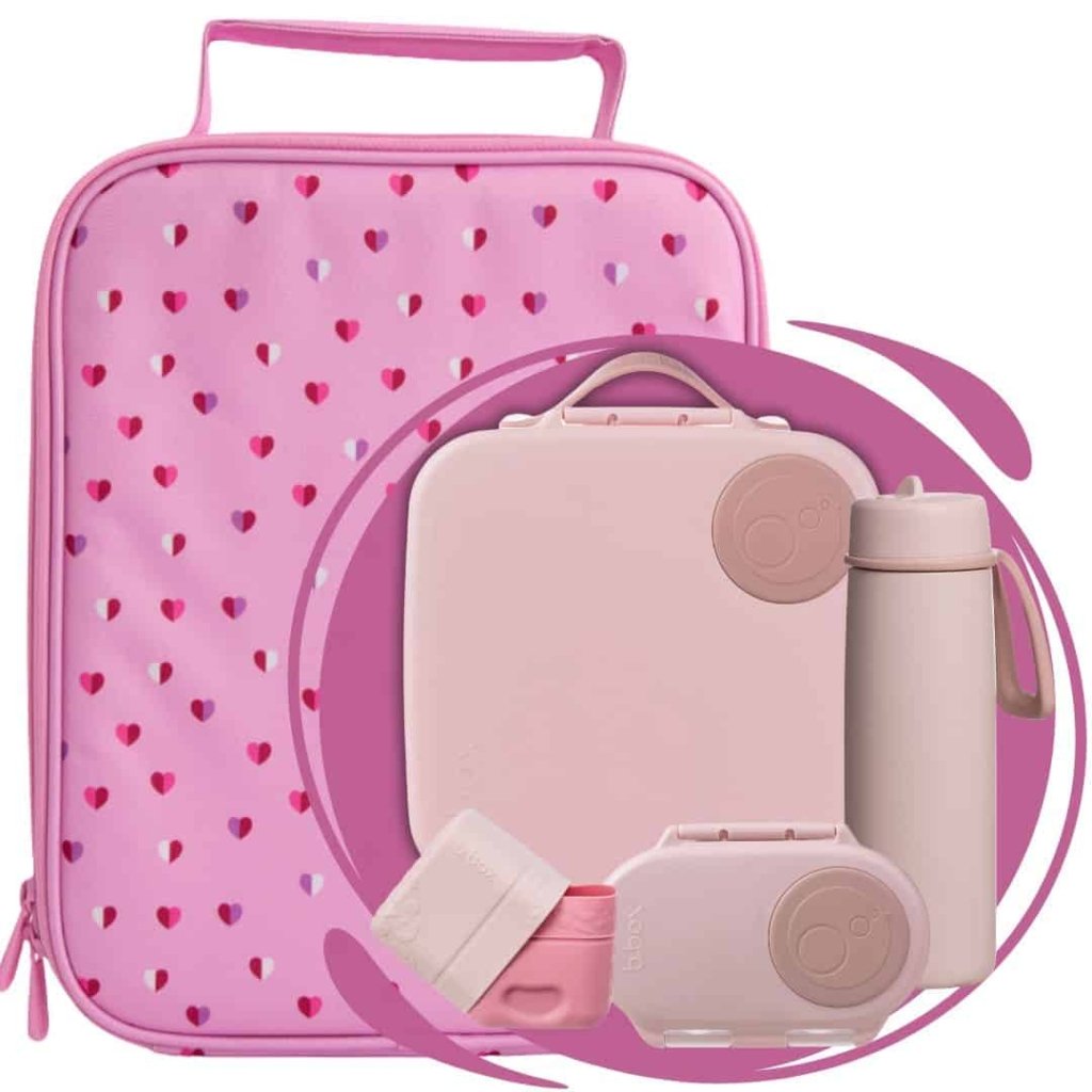 B.box Large+Snack Bundle - Blush/Sweetheart - Prepp'd Kids - B.box