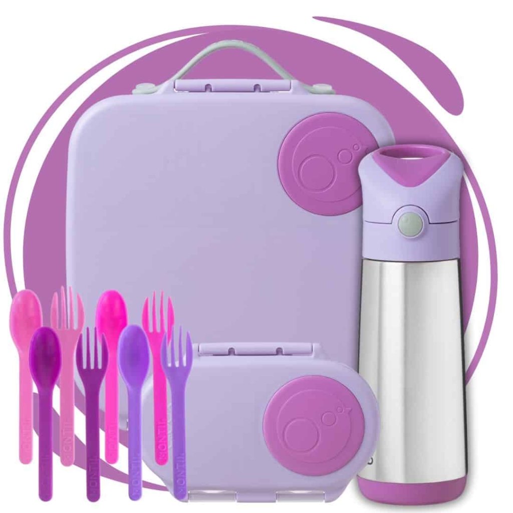 B.box Large+Snack Bundle - Sugar Plum - Prepp'd Kids - B.box