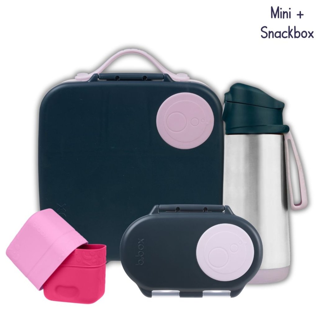 B.box Mini & Snack Bundle - Indigo (Sports Spout) - Prepp'd Kids - B.box