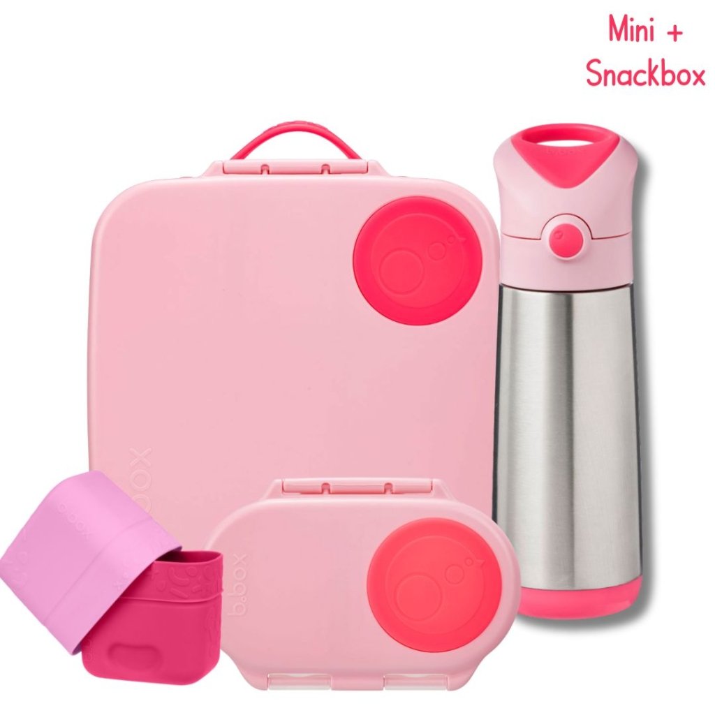 B.box Mini+Snack Bundle - Flamingo - Prepp'd Kids - B.box