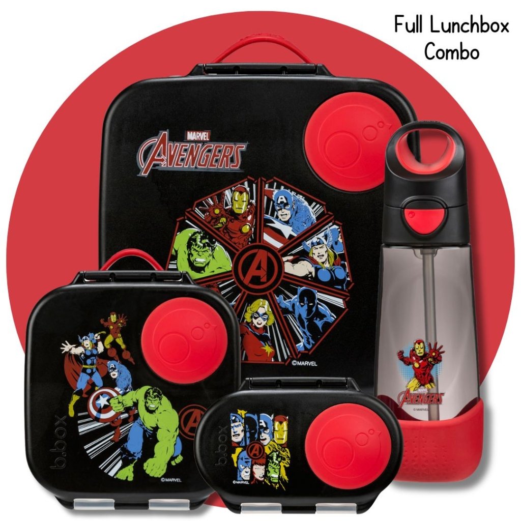 B.box Ultimate Lunchbox Bundle 2 - Avengers - Prepp'd Kids - B.box