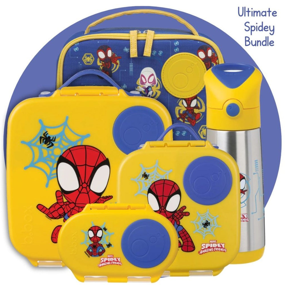 B.box Ultimate Lunchbox Bundle - Spidey - Prepp'd Kids - B.box