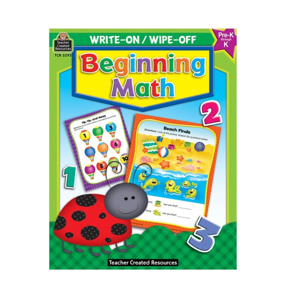 
                      
                        Beginning Math Write - On Wipe - Off Book - Prepp'd Kids - Teacher Created Resources
                      
                    