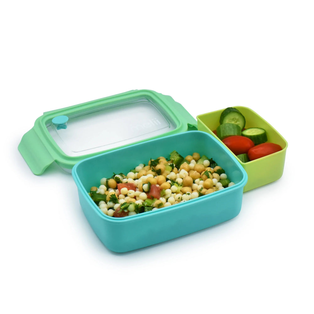 
                      
                        Bento Box with Removable Compartments (880ml) - Blue/Green - Prepp'd Kids - Melii
                      
                    