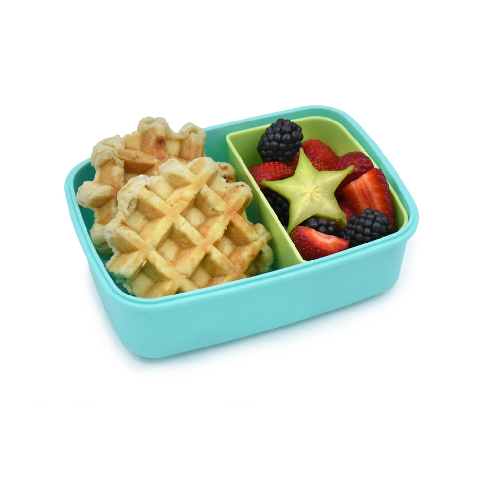 Bento Box with Removable Compartments (880ml) - Blue/Green - Prepp'd Kids - Melii