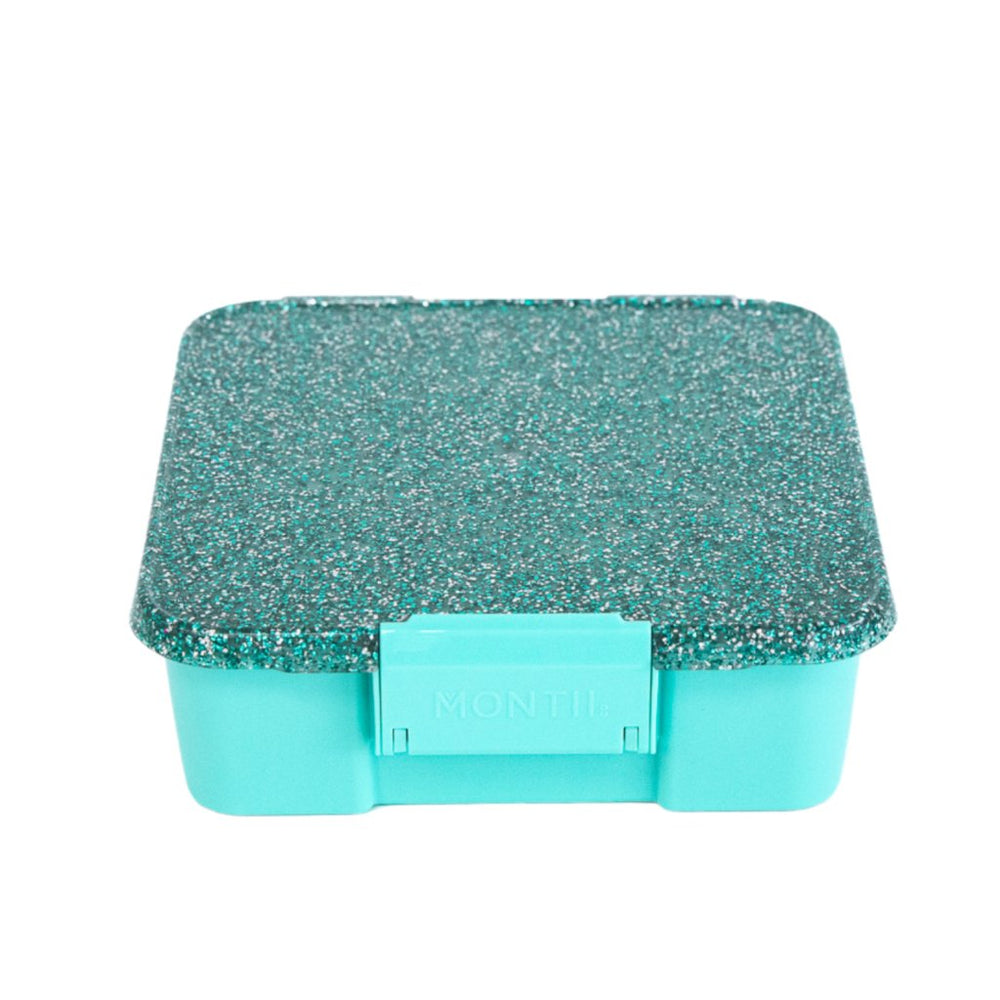 Bento Five Lunch Box - Turquoise Glitter - Prepp'd Kids - MontiiCo