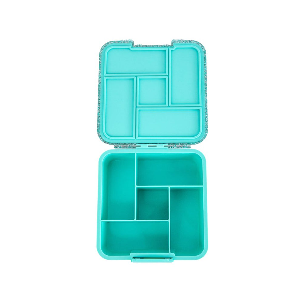 
                      
                        Bento Five Lunch Box - Turquoise Glitter - Prepp'd Kids - MontiiCo
                      
                    