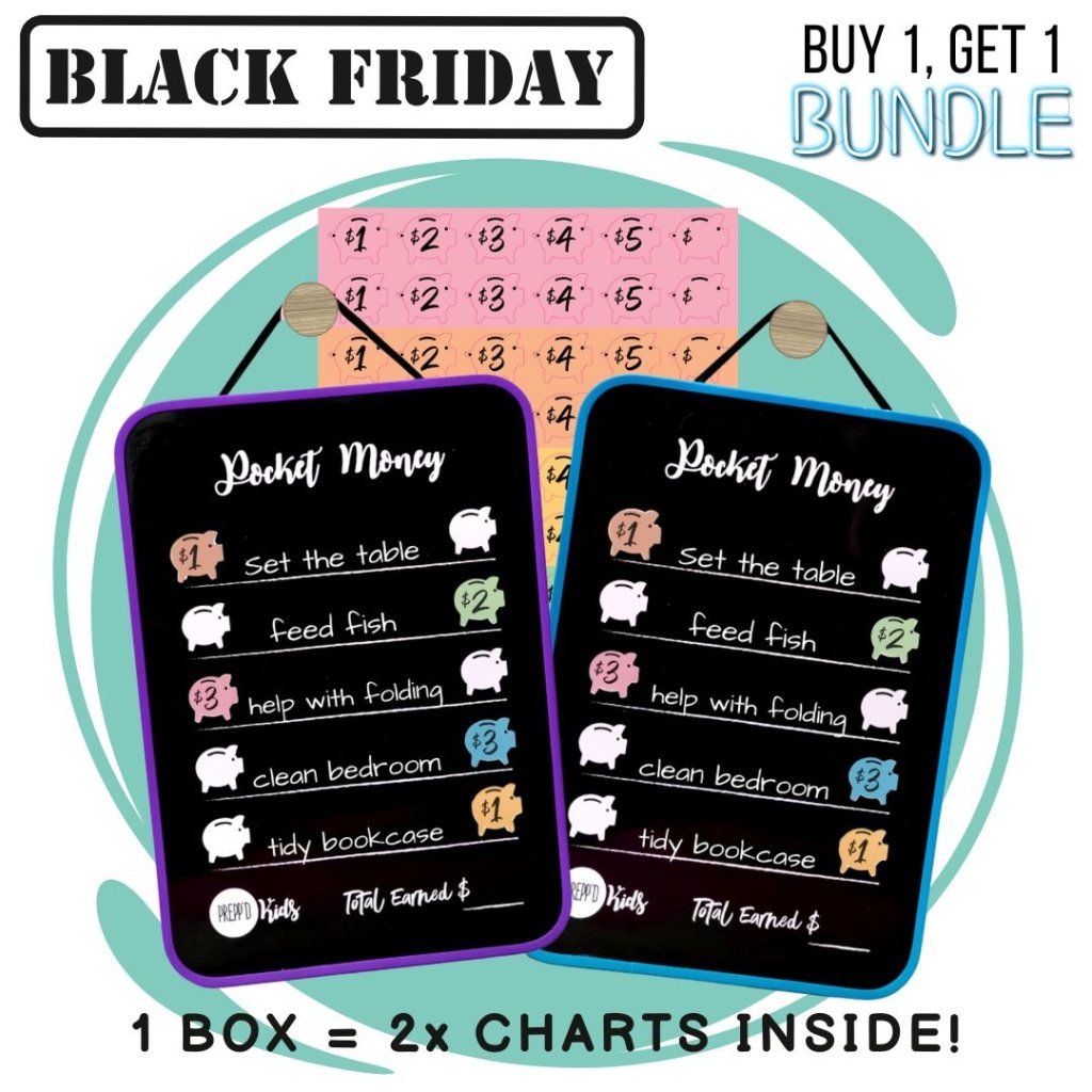 BLACK FRIDAY BUNDLE - Pocket Money (BOGO OFFER) BLUE+PURPLE - Prepp'd Kids - Prepp'd Kids