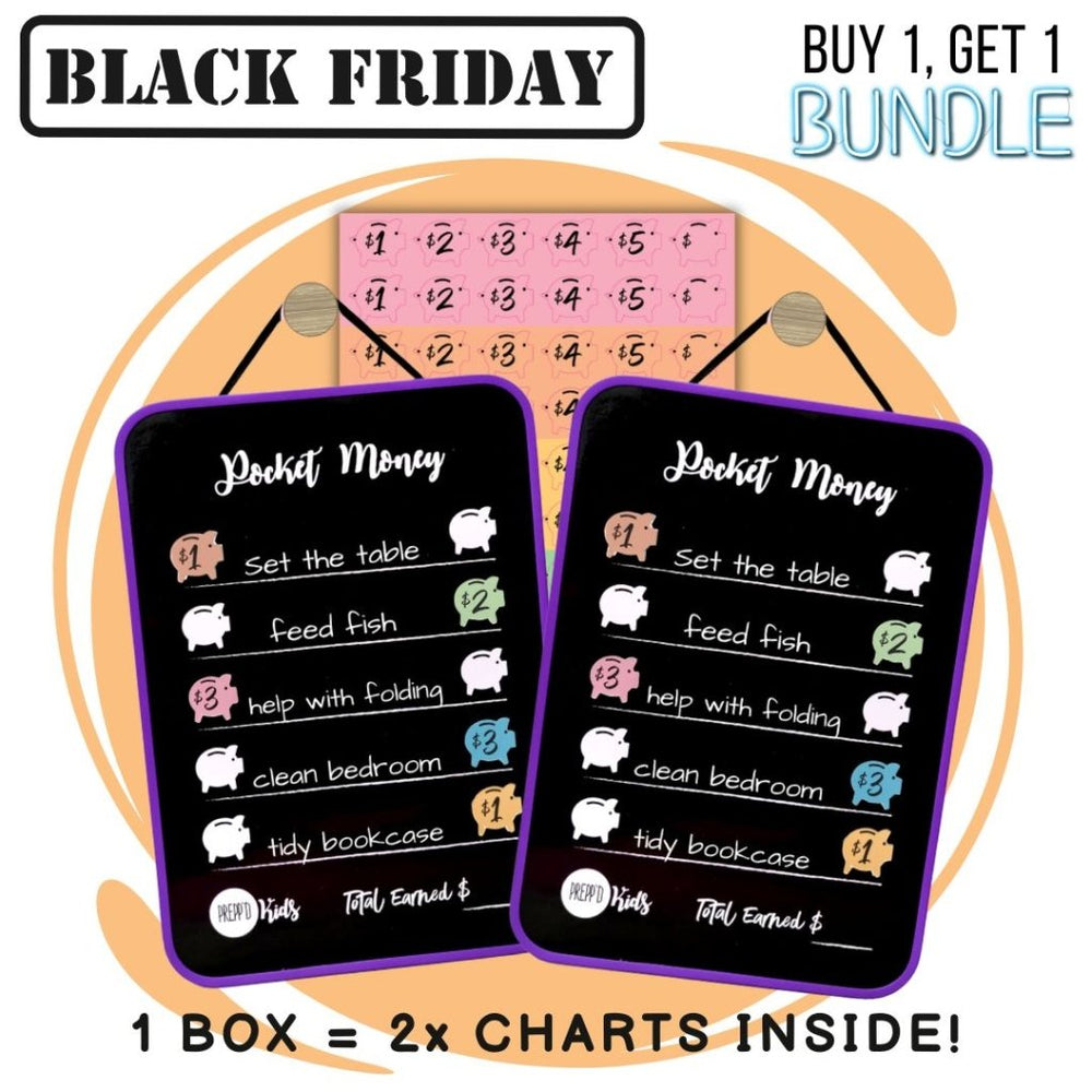 BLACK FRIDAY BUNDLE - Pocket Money (BOGO OFFER) PURPLE - Prepp'd Kids - Prepp'd Kids