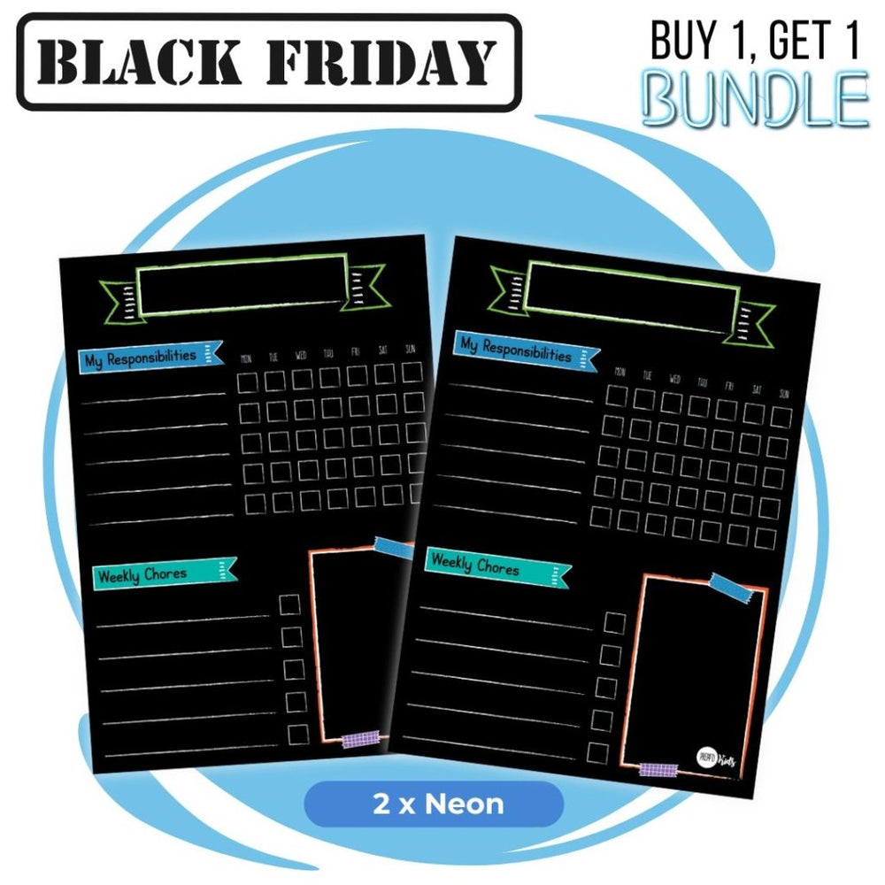 BLACK FRIDAY BUNDLE - Responsibility NEON (BOGO OFFER) - Prepp'd Kids - Prepp'd Kids