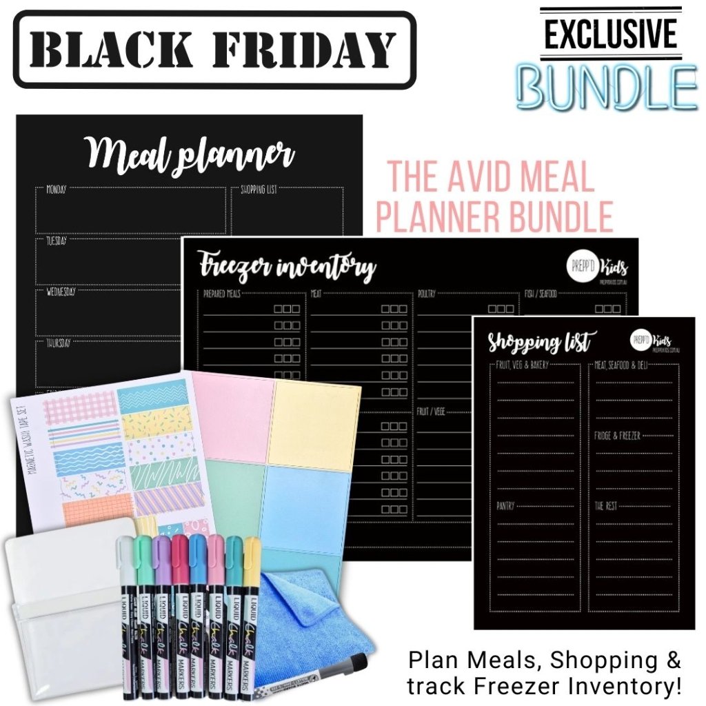 BLACK FRIDAY BUNDLE - The Avid Meal Planner - Prepp'd Kids - Prepp'd Kids